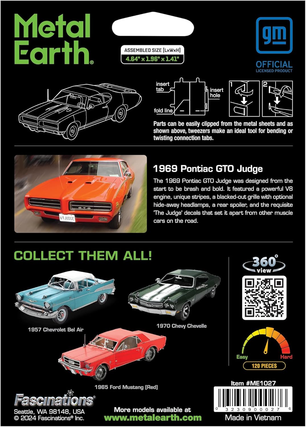 1969 Pontiac GTO Judge Metal Model