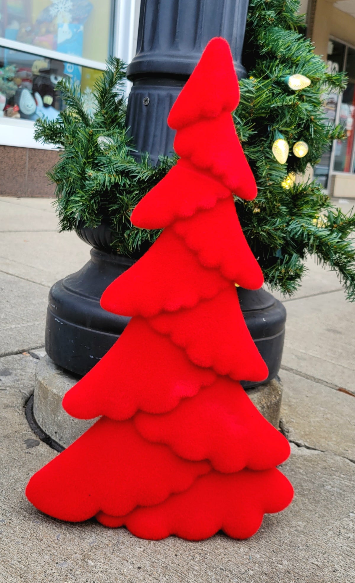Flocked Christmas Tree 24" (PURPLE, PALE PINK, OR RED)