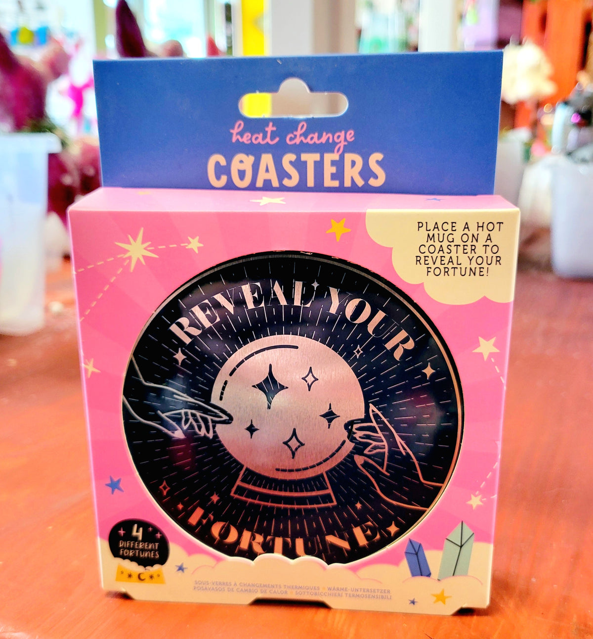 Reveal Your Fortune Astrology Heat Change Coaster Set Of Four