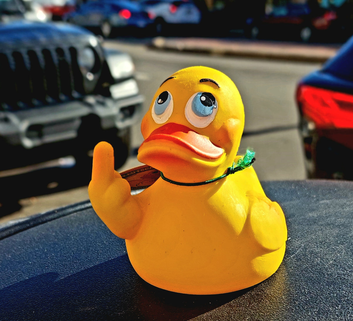 Rubber Ducky Stinkefinger Middle Finger