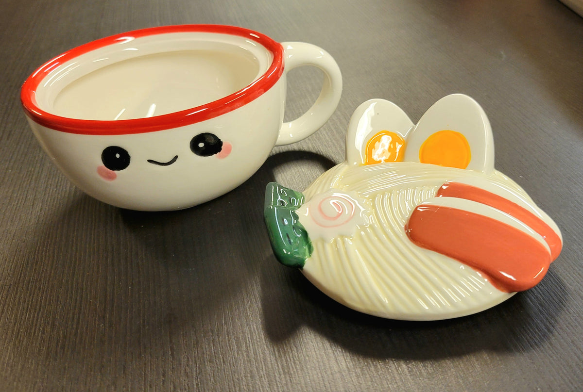 Ramen Mug With Lid 8 oz