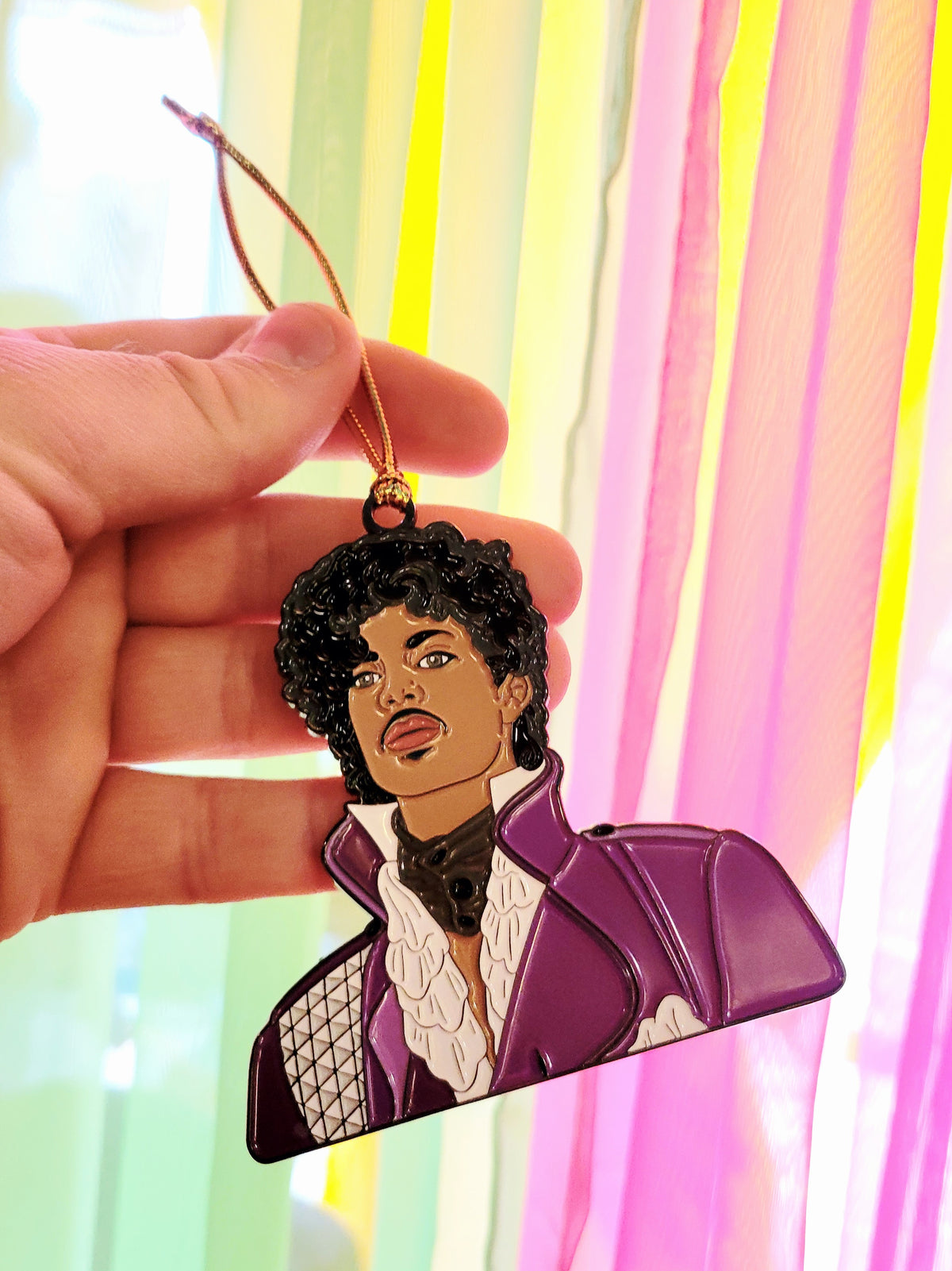 Purple Reign Enamel Ornament