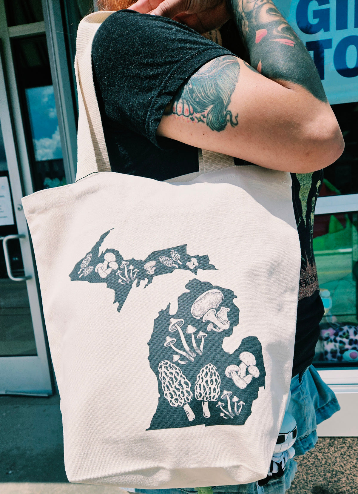 Michigan Magic Mushroom Tote Bag