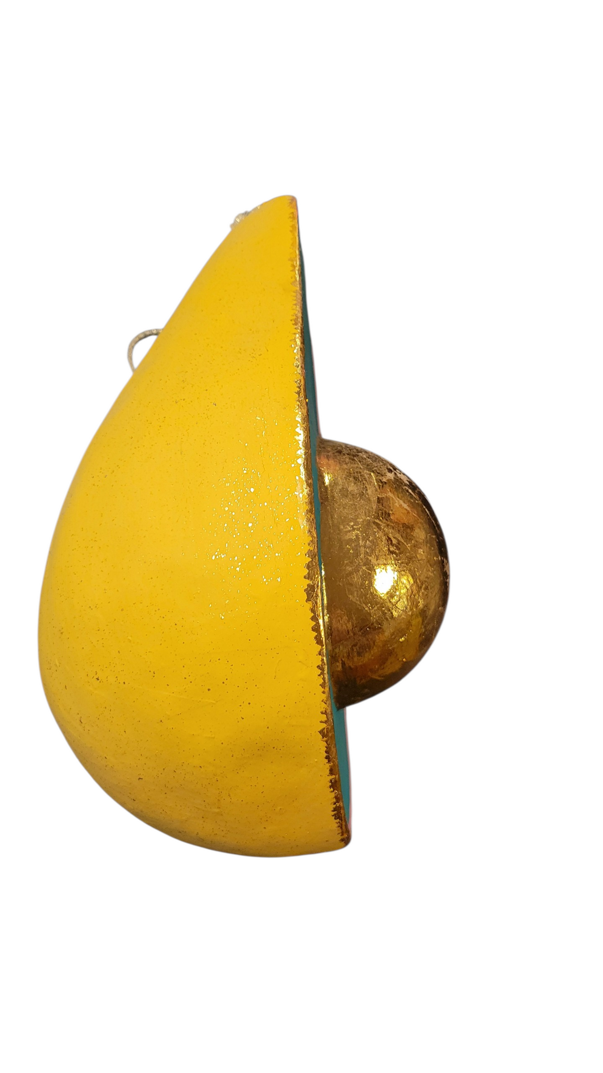Glitterville Avocado Decoration Yellow/Teal
