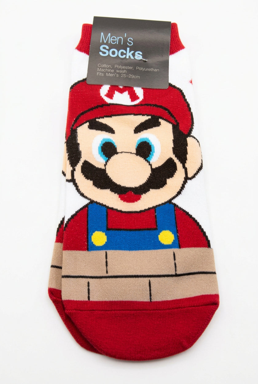 Super Mario Men's Ankle Socks