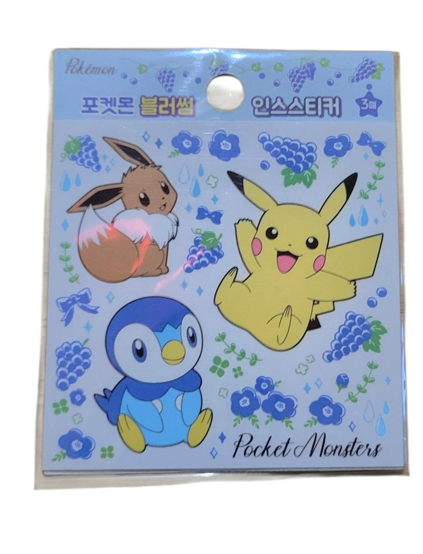 Pokemon Assorted Characters Grapes Sticker Pack