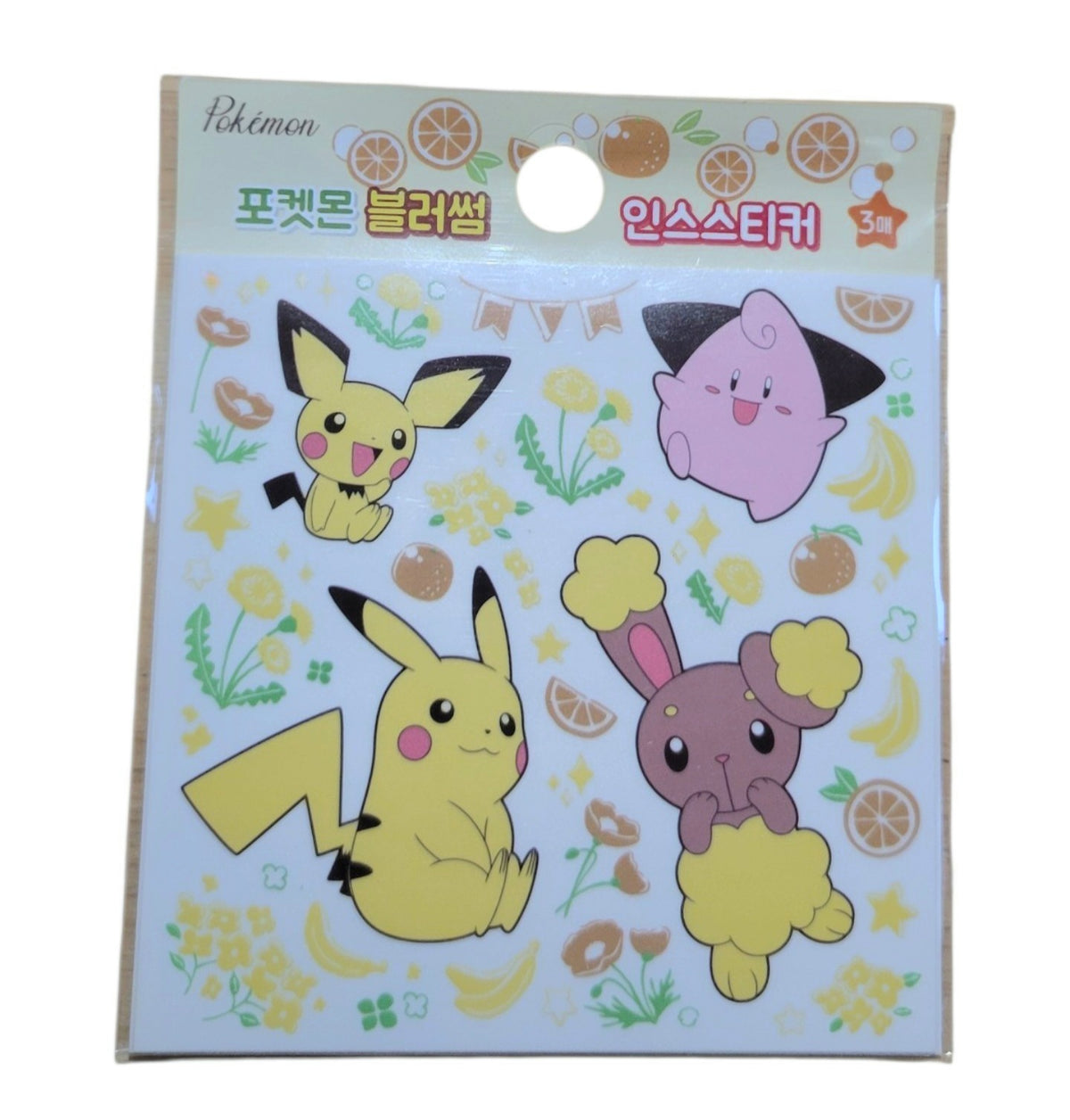 Pokemon Assorted Characters Flowers Sticker Pack