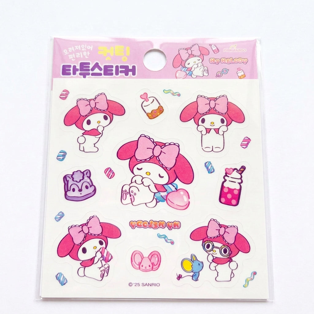 Sanrio My Melody Die-Cut Tattoo Stickers