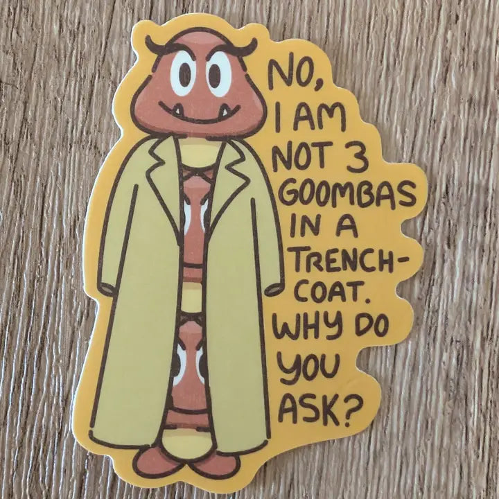 3 Goombas Sticker
