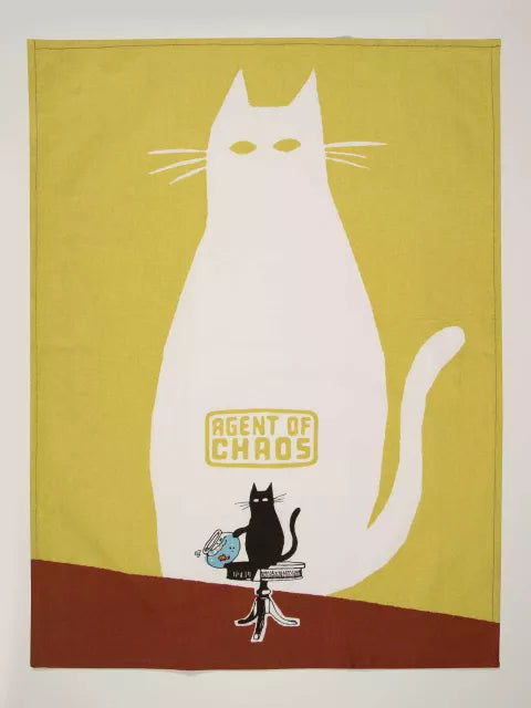 Agent Of Chaos Dish Towel Cat