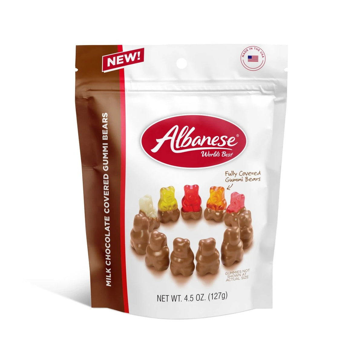 Albanese Milk Chocolate Covered Gummi Bears 4.5 oz