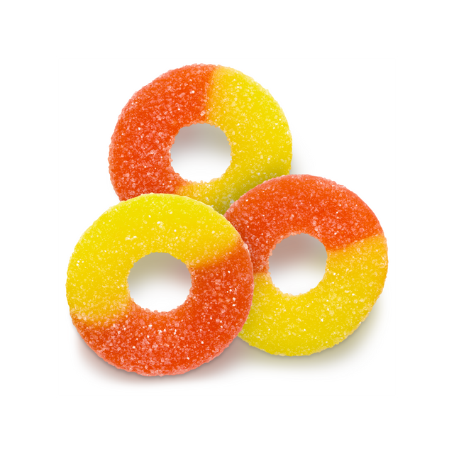 Albanese Gummi Peach Rings 7 oz