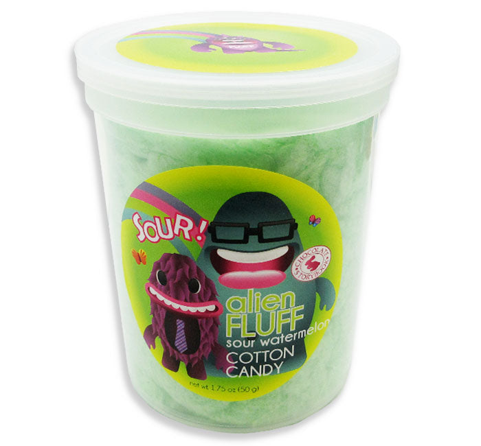 Alien Fluff Sour Watermelon Cotton Candy 1.75 oz