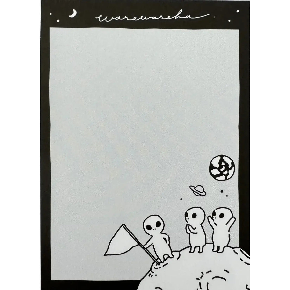 Alien Landing Mini Note Pad