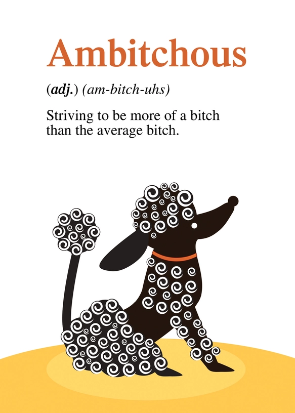 Card Ambitchous Birthday