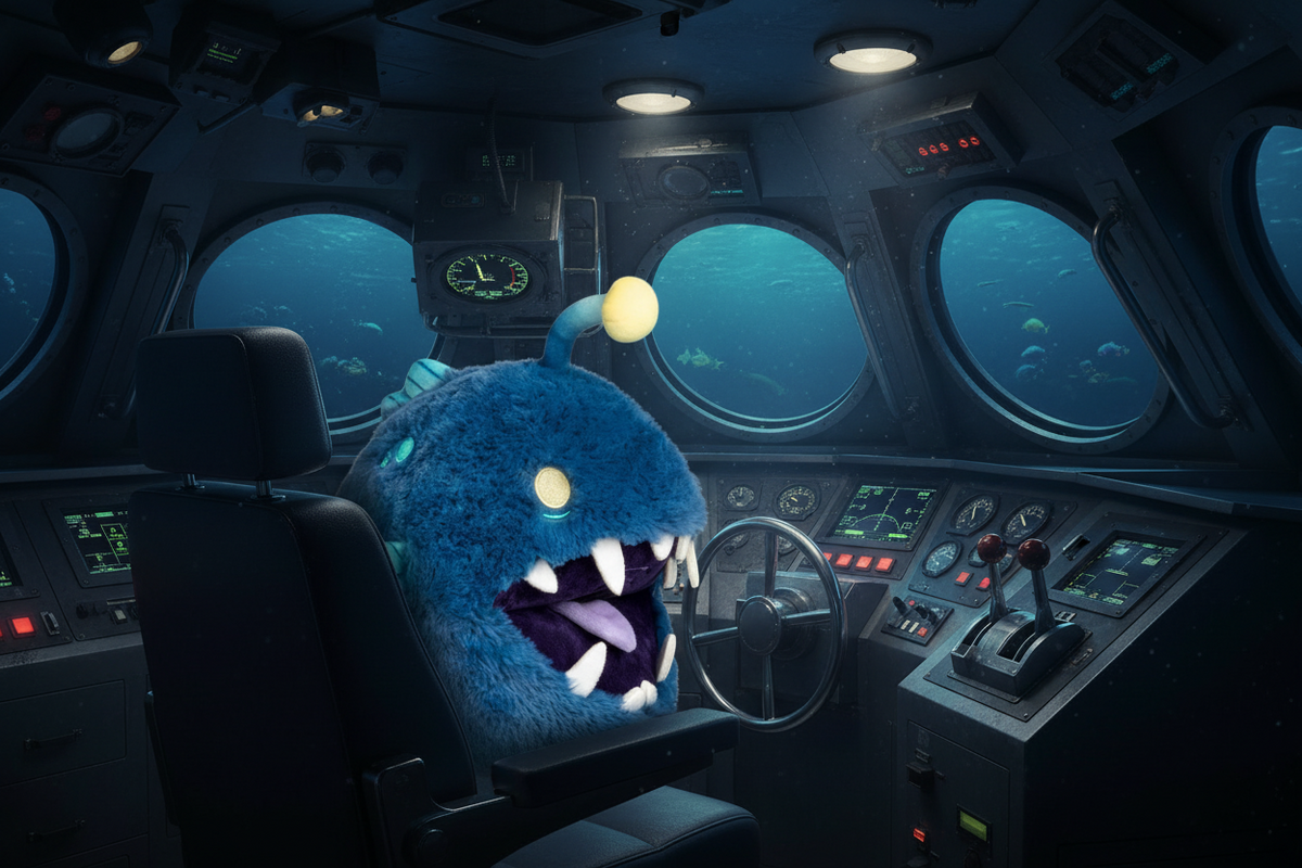 Mini Anglerfish Plush 10"