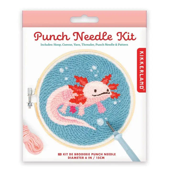 Axolotl Punch Needle Kit