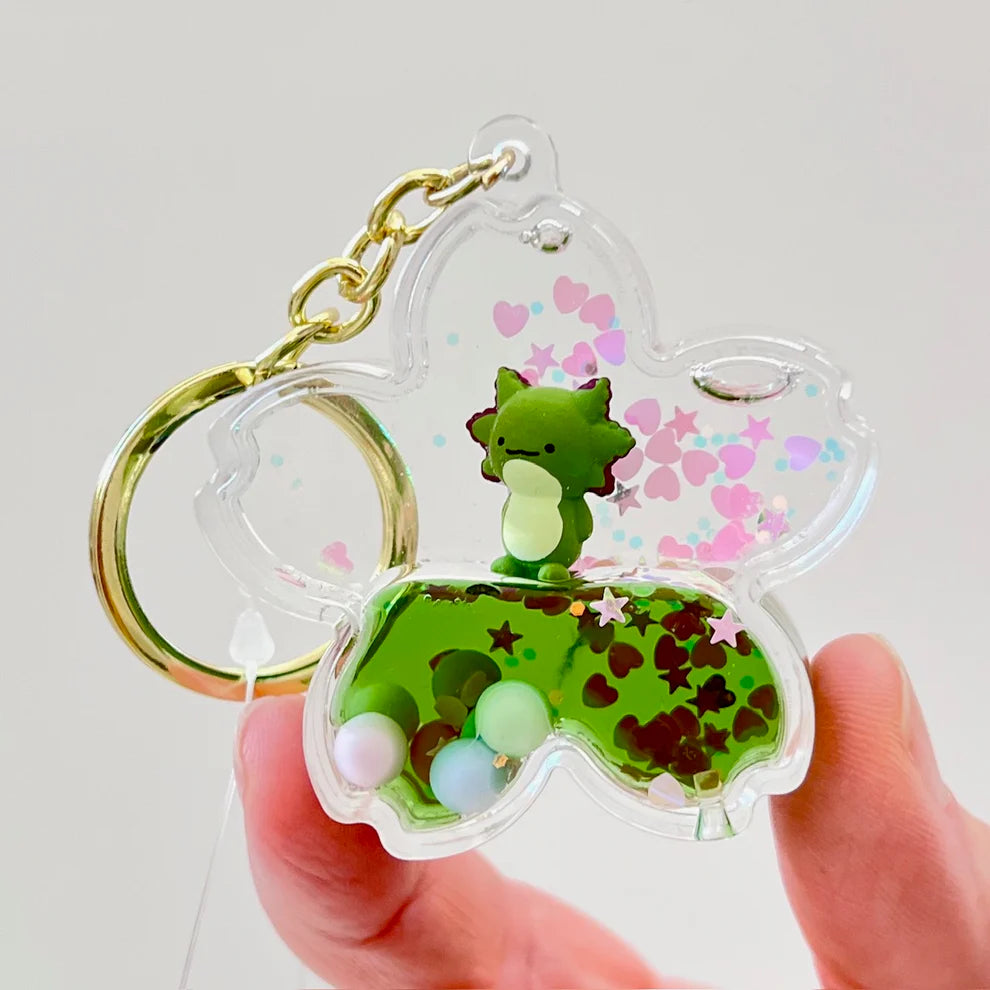 Axolotly Floaty Charm Keychain