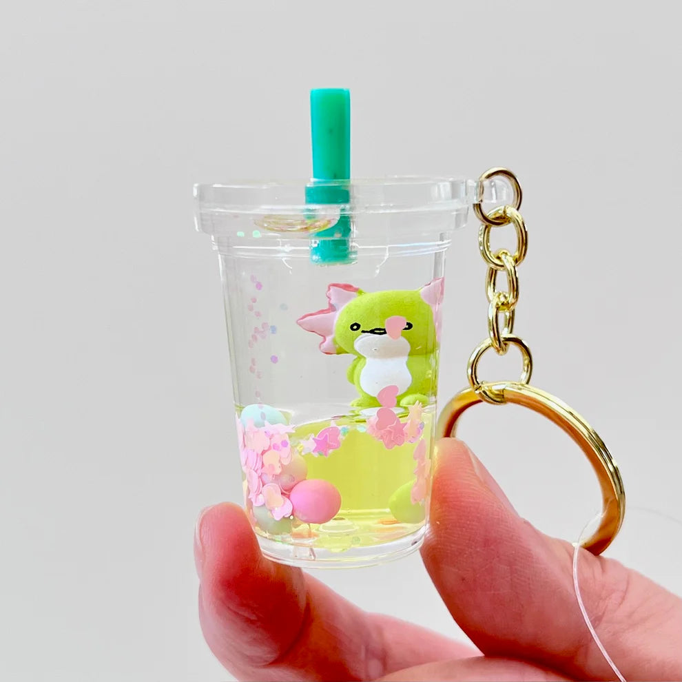 Axolotly Floaty Charm Keychain
