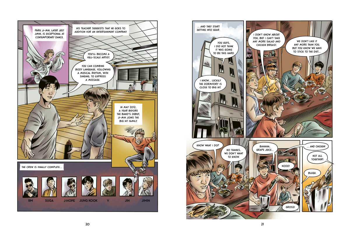 BTS A Graphic Biography Book