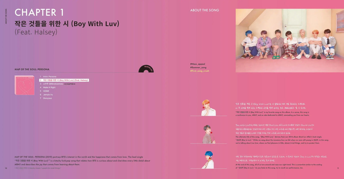 BTS Lyrics Inside Book