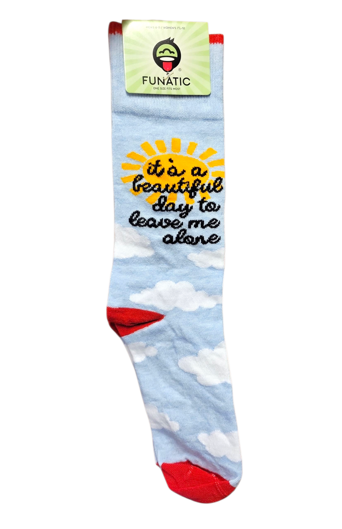 Beautiful Day To Leave Me Alone Socks Blue
