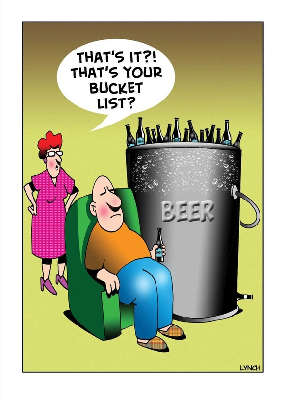 Card Beer Bucket List Birthday