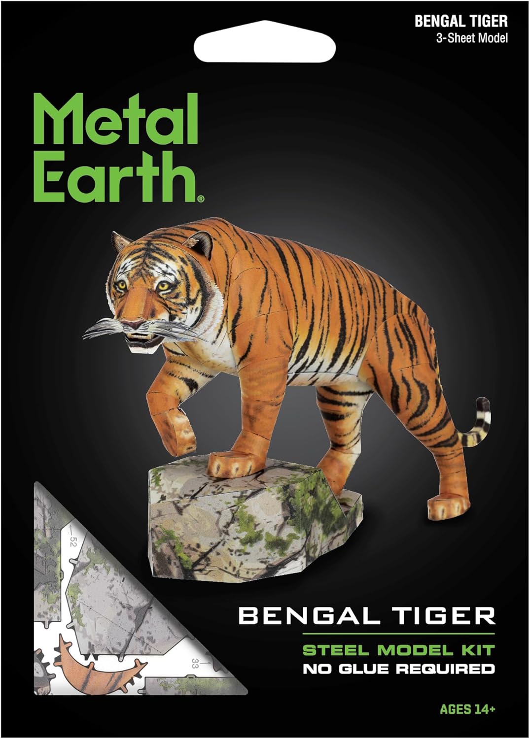Bengal Tiger Metal Model