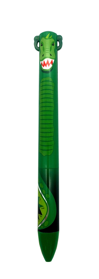 Black And Green Metallic Dinosaur Pen