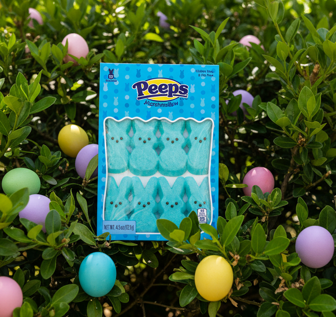 Peeps Blue Bunnies 12 pc