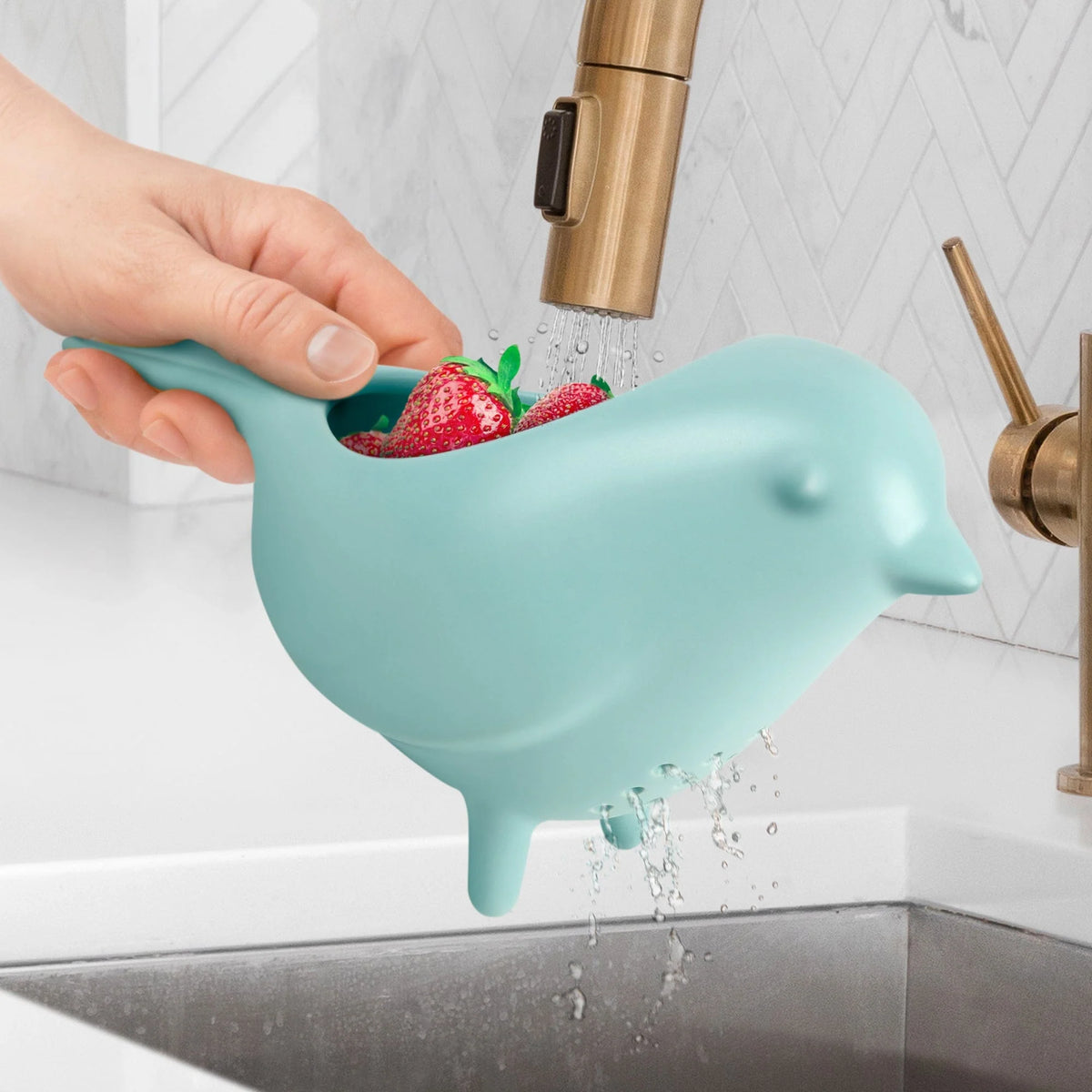 Blue Bird Colander