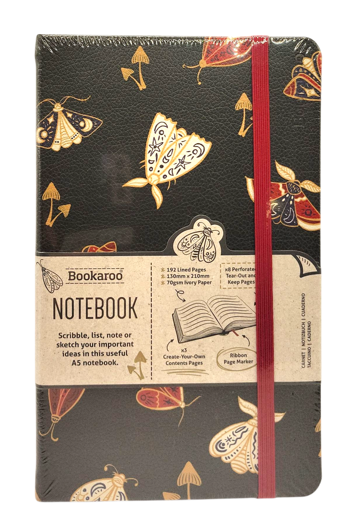 Bookaro A5 Journal Moths