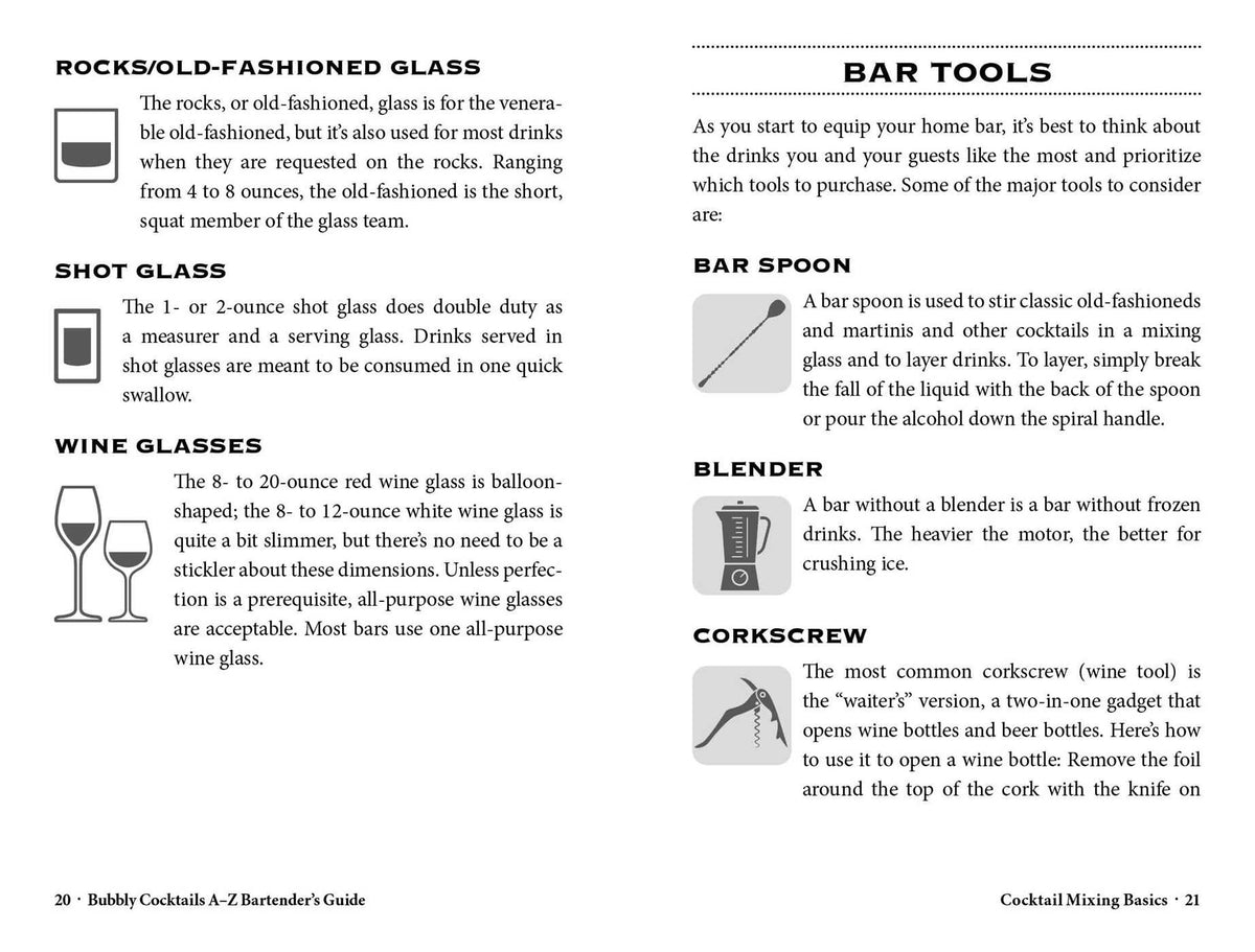Bubbly Drink Recipe Dictionary Deck