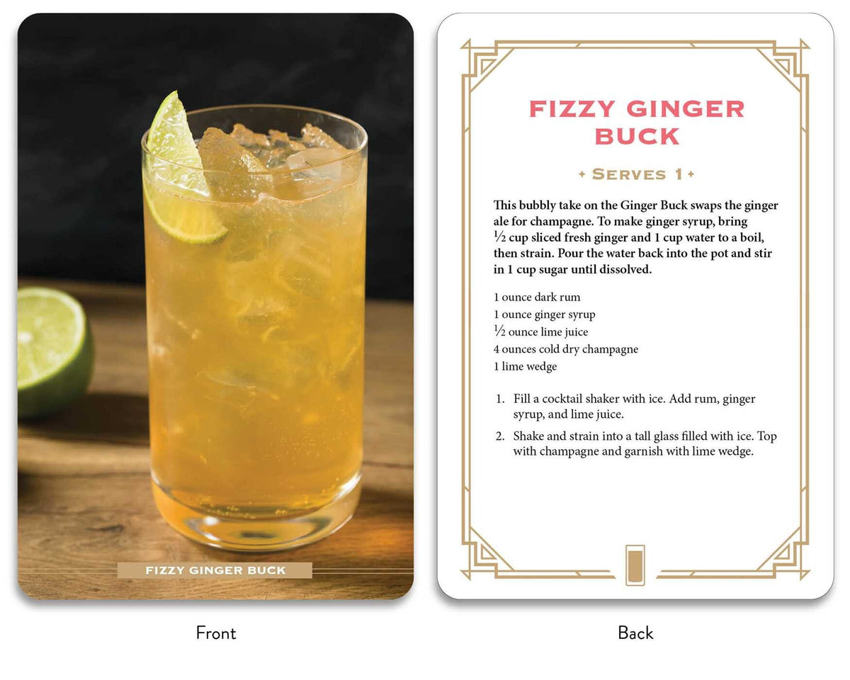 Bubbly Drink Recipe Dictionary Deck