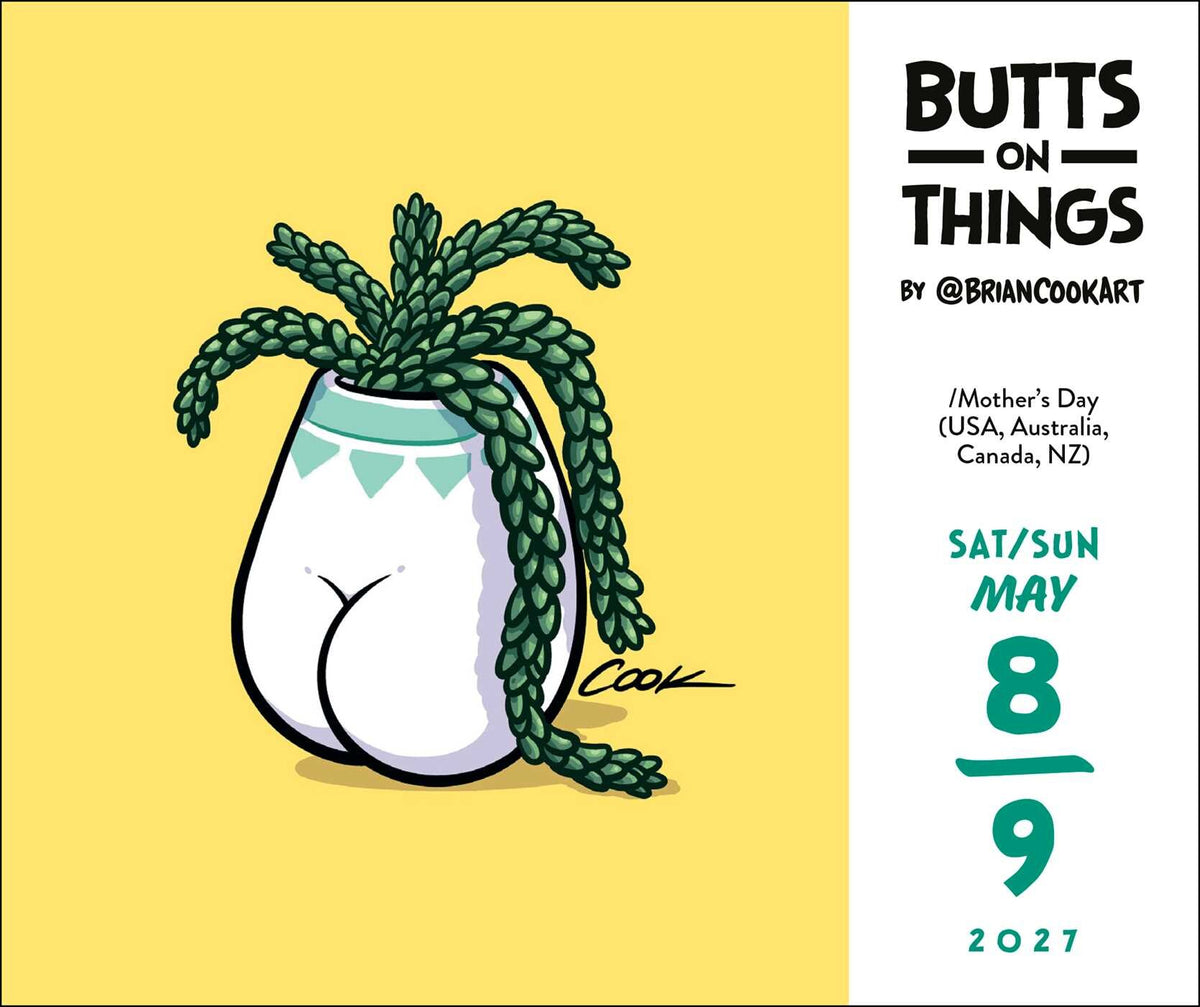 Butts On Things 2027 Desktop Calendar