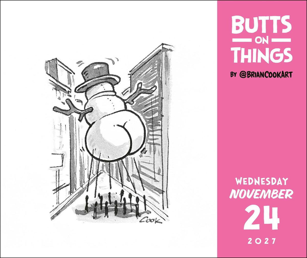 Butts On Things 2027 Desktop Calendar