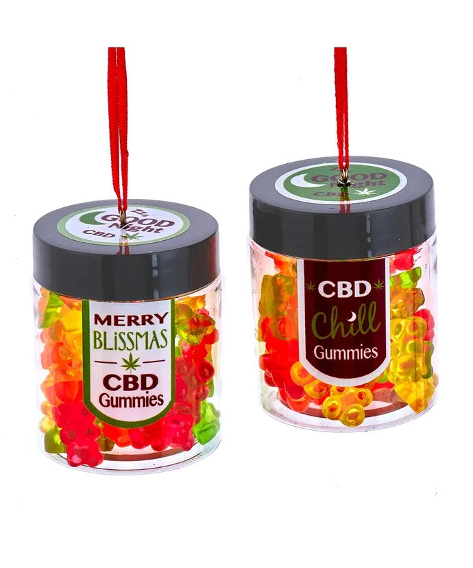 CBD Gummies Jar Ornament