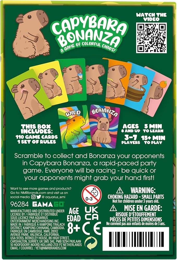 Capybara Bonanza Card Game