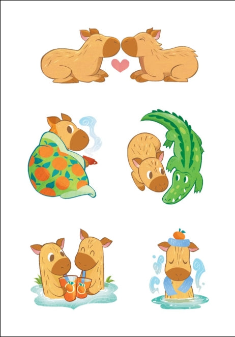 Capybara Stickers