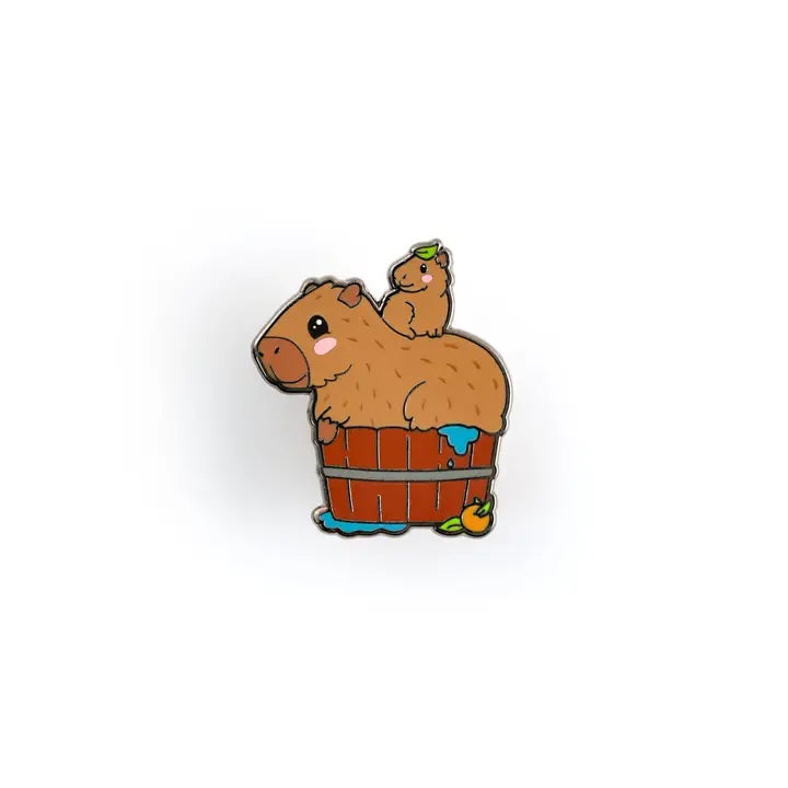 Capybara Cuties Enamel Pin