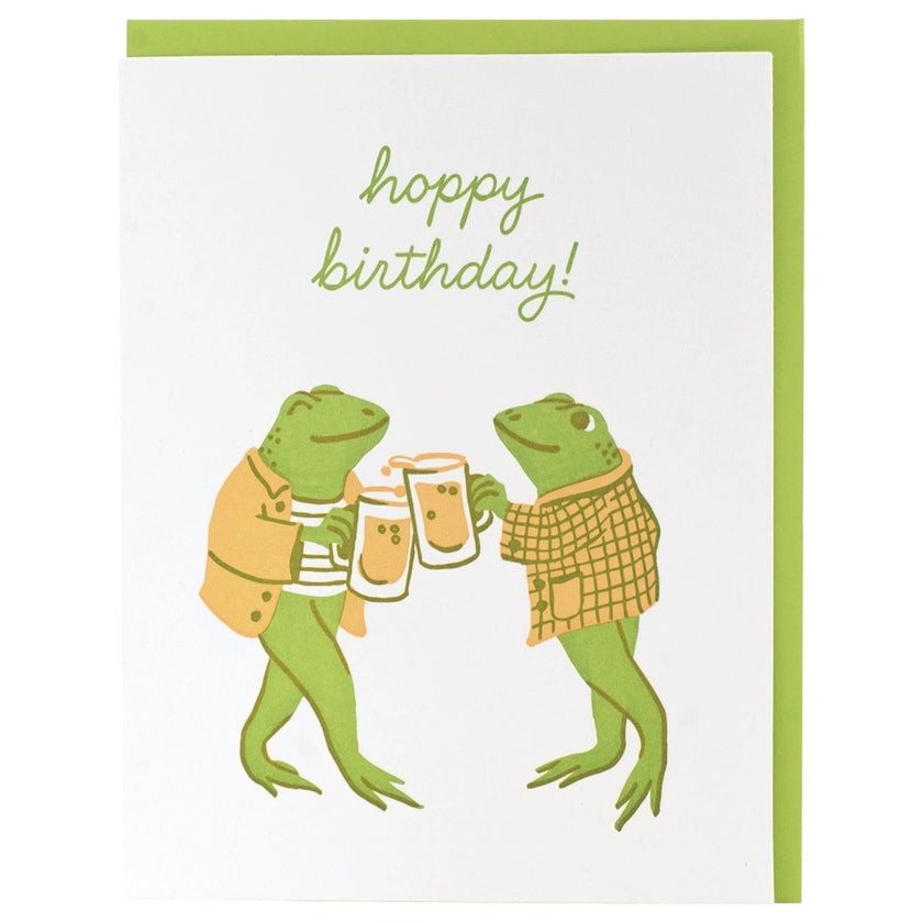 Card Dapper Frogs Birthday