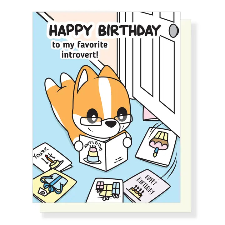Card Favorite Introvert Birthday