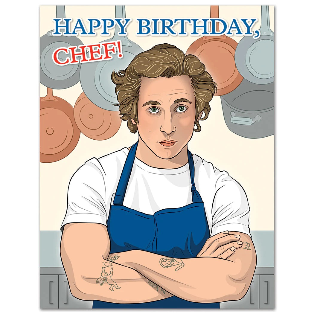 Card Happy Birthday Chef The Bear