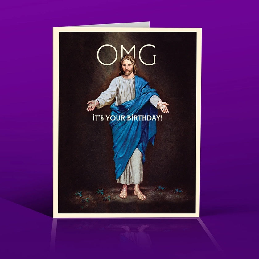 Card Jesus OMG! Birthday