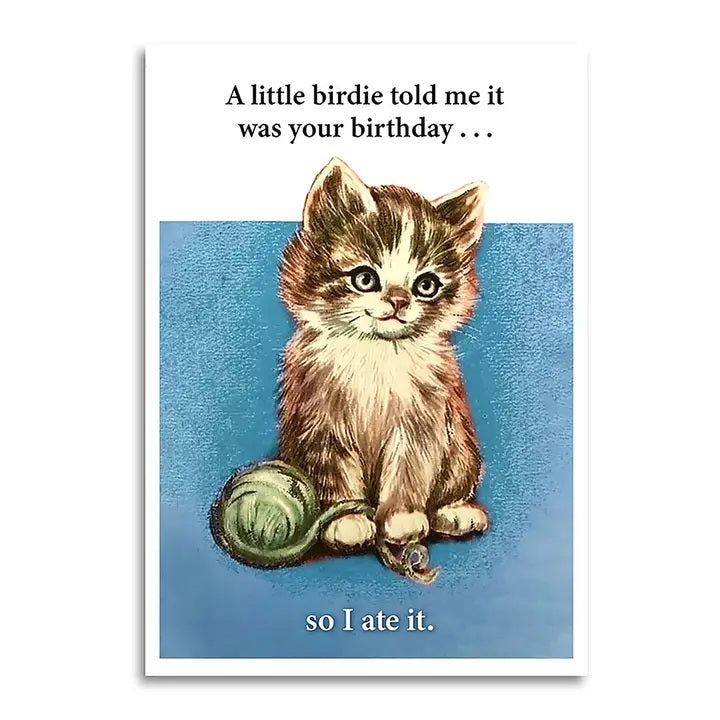 Card Little Birdie Told Me Birthday