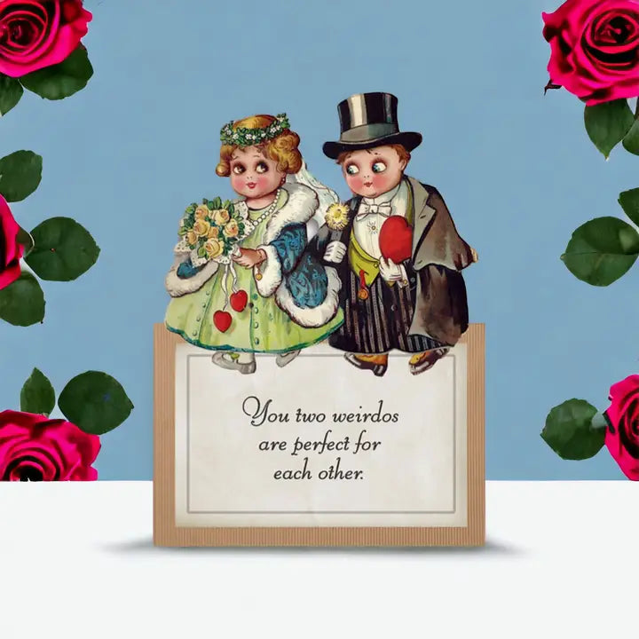 Card Perfect Weirdos Engagement Wedding