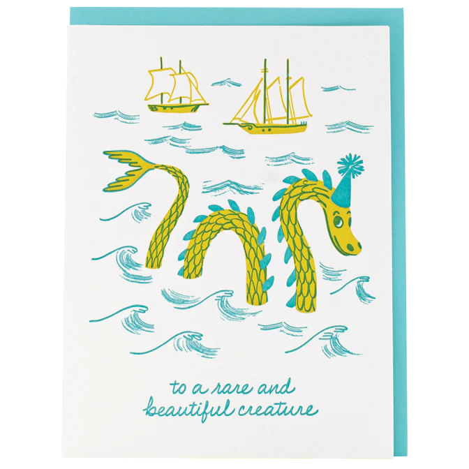 Card Sea Monster Birthday
