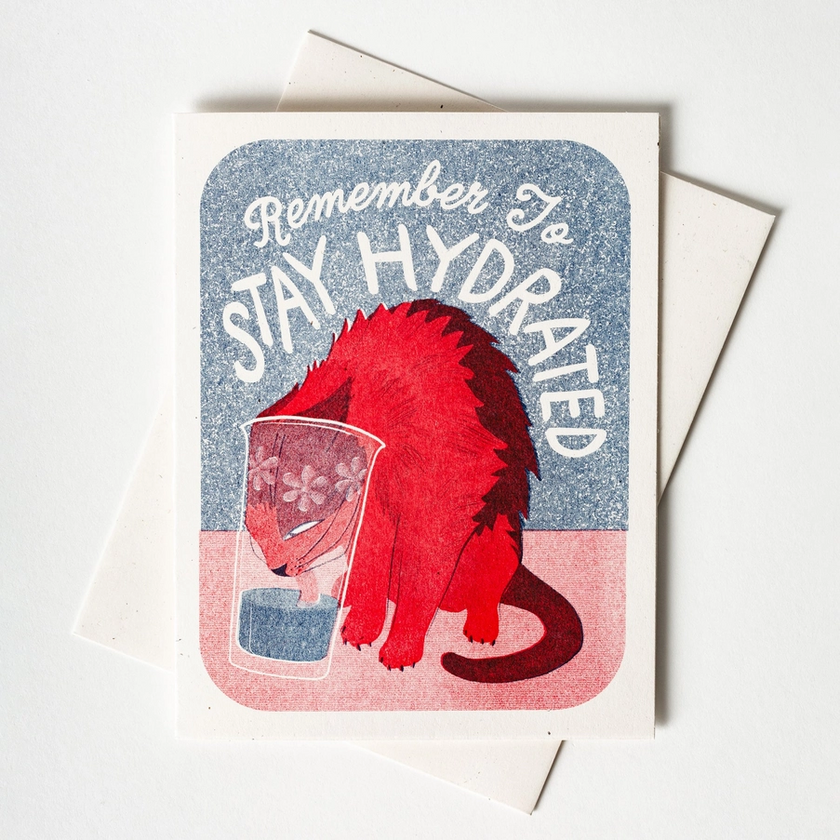 Card Stay Hydrated Get Well