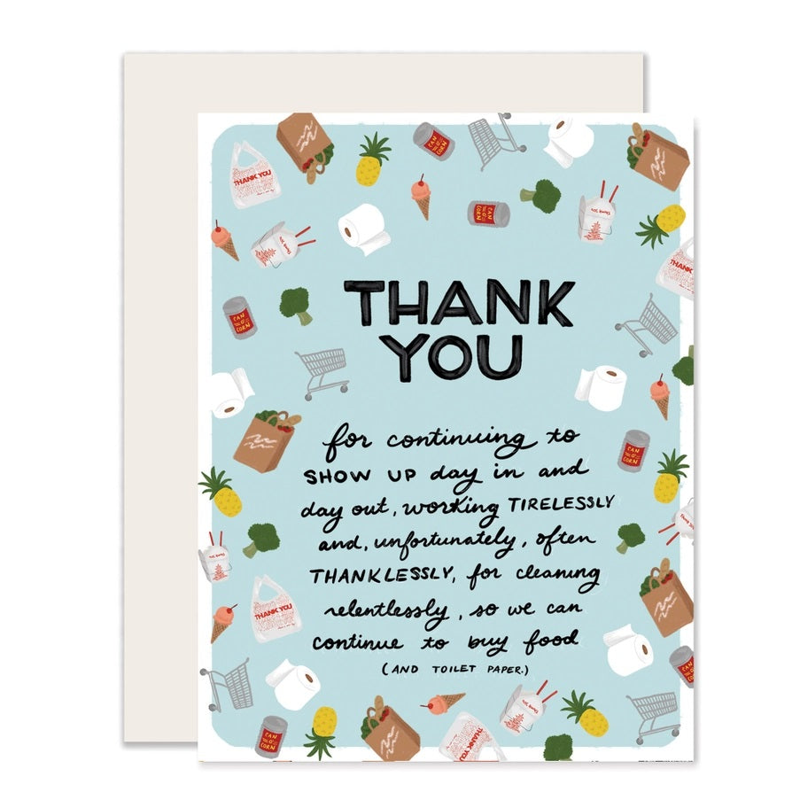 Card Thank You Grocery