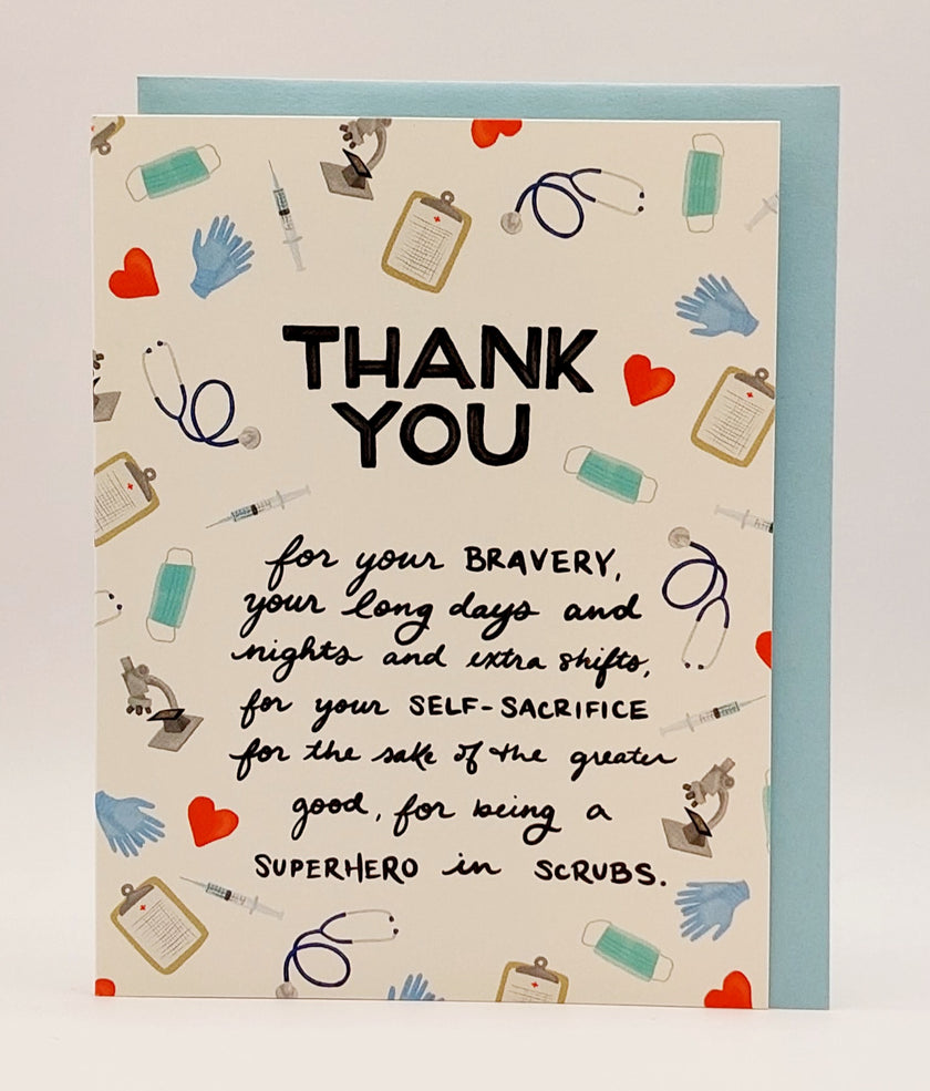 Card Thank You Medical Doctor Nurse